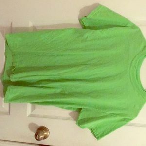 Gildan heavy cotton neon green tshirt